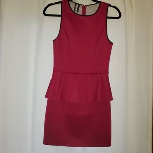 Guess peplum ruffle bodycon dress size 4